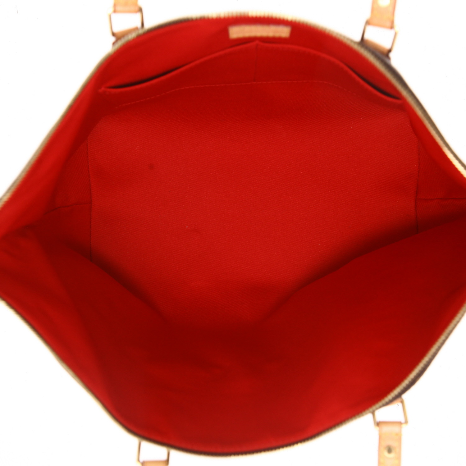 Borsa Louis Vuitton  Tournelle in tela monogram marrone e pelle naturale - Detail D3