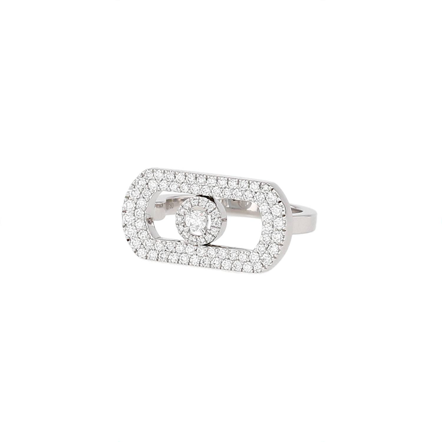 Bague Messika So Move or blanc diamants occasion