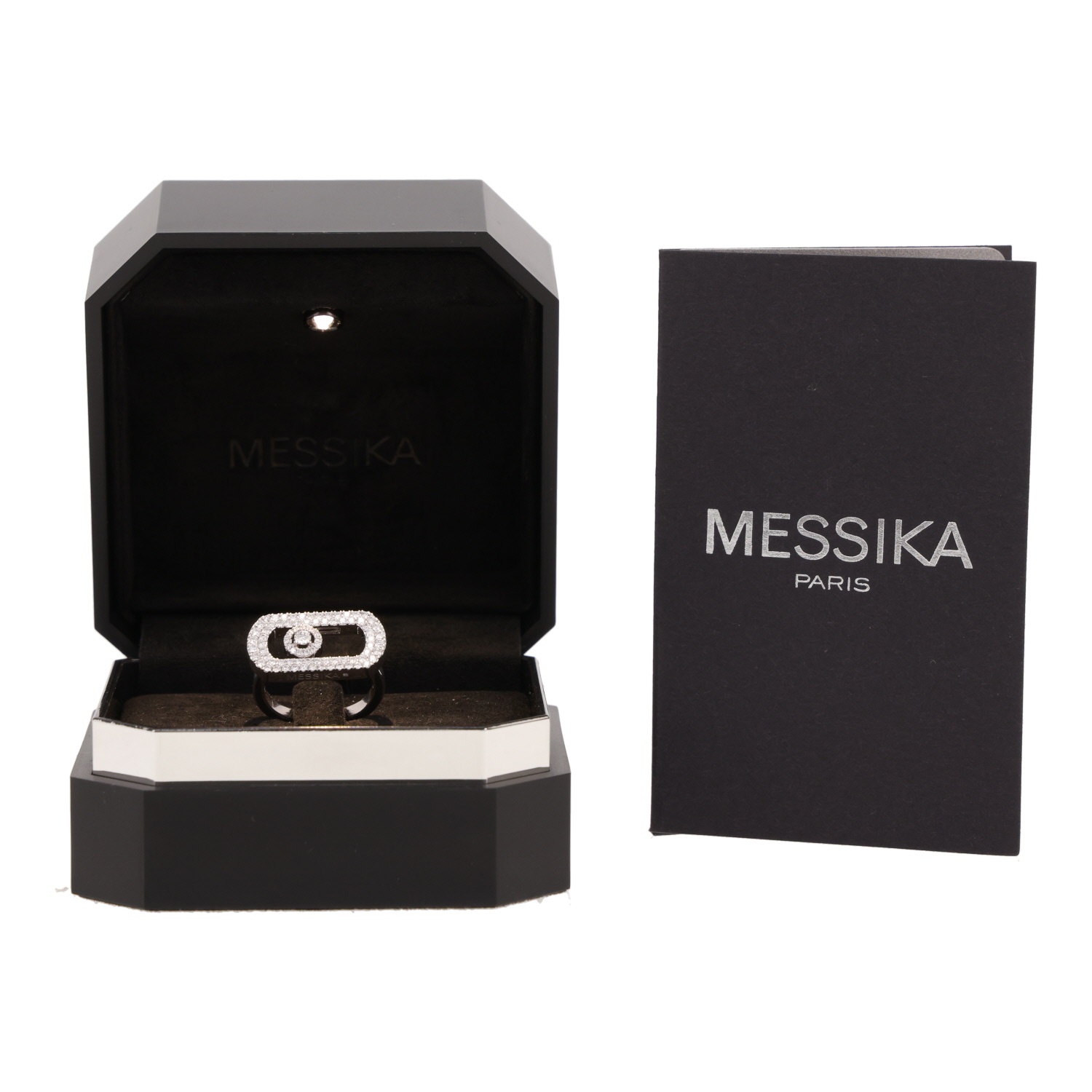 Anello Messika So Move in oro bianco e diamanti - Detail D2