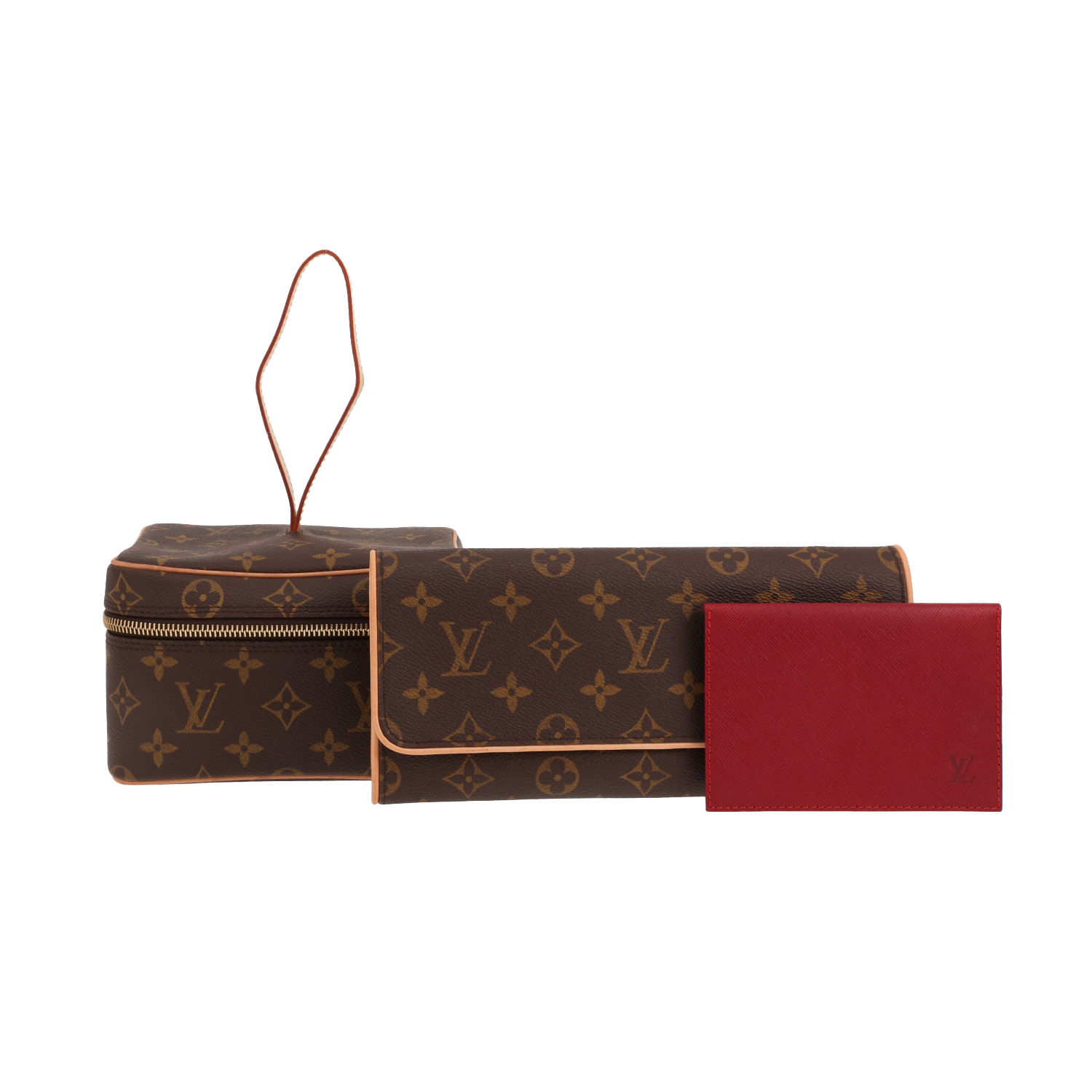 Beauty Louis Vuitton  Edition Limitée Sharon Stone in tela monogram cerata e pelle naturale - Detail D5