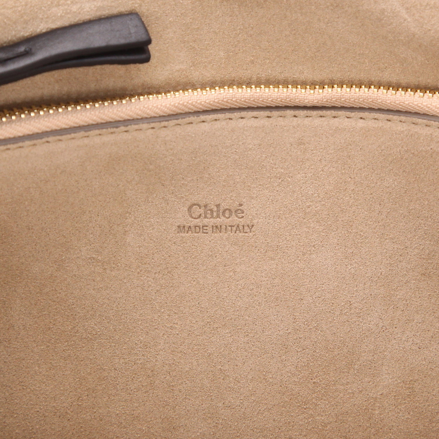 Chloé  Faye handbag  in black leather  and leopard foal - Detail D2