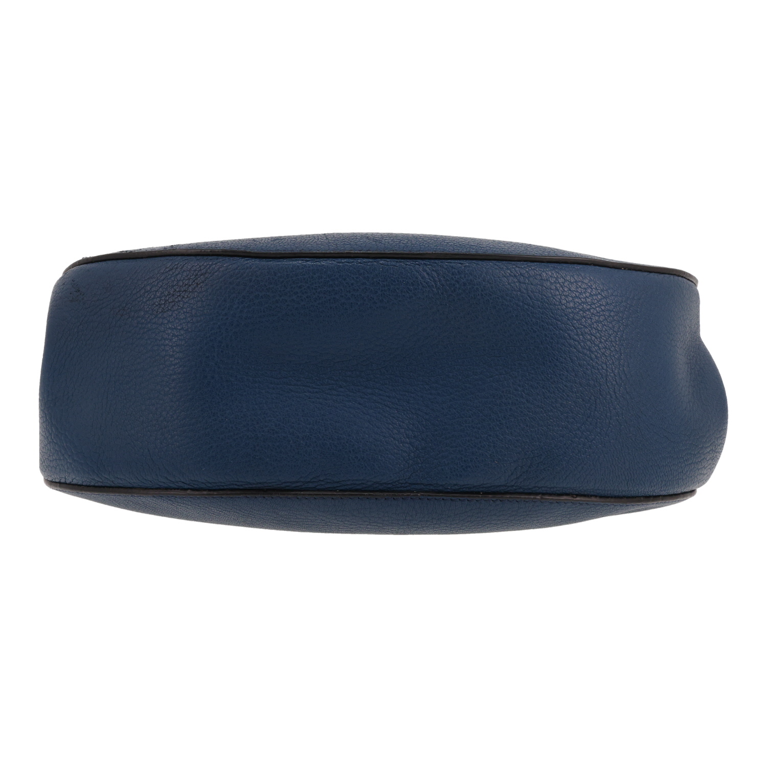 Borsa a tracolla Chloé  Drew in pelle martellata blu - Detail D1