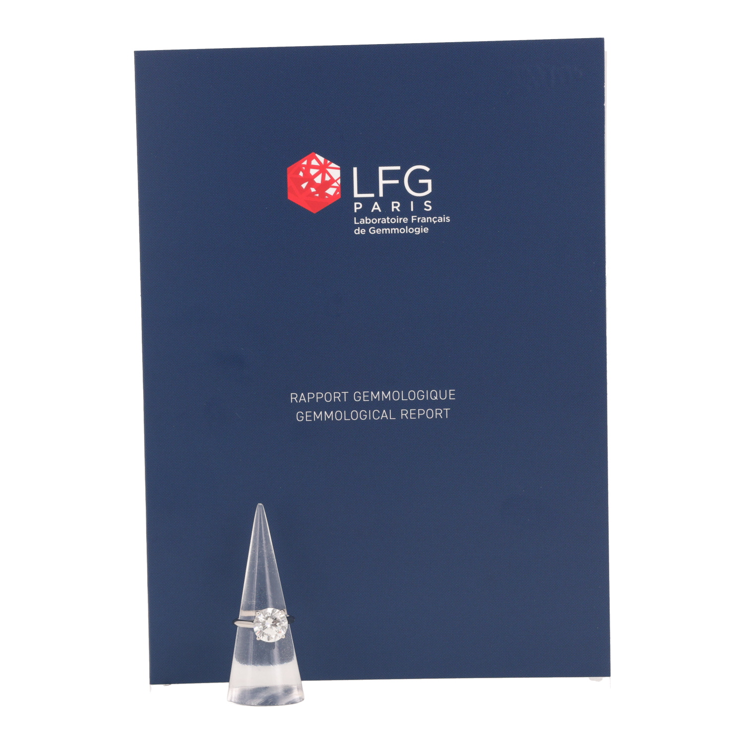 Sortija solitaria Anillo Boucheron de platino y diamante 5,01 quilates - Detail D2