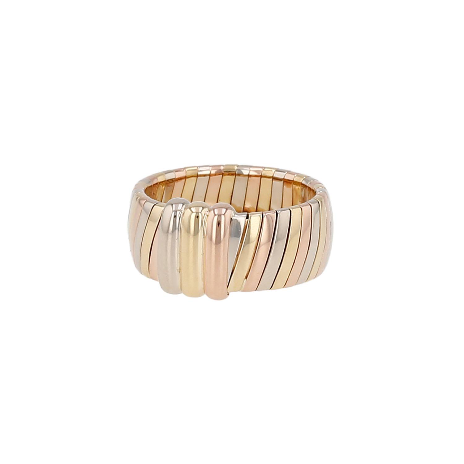 Bague Cartier 3 ors années 1980 occasion Bague Cartier 3 ors années 1980 occasion