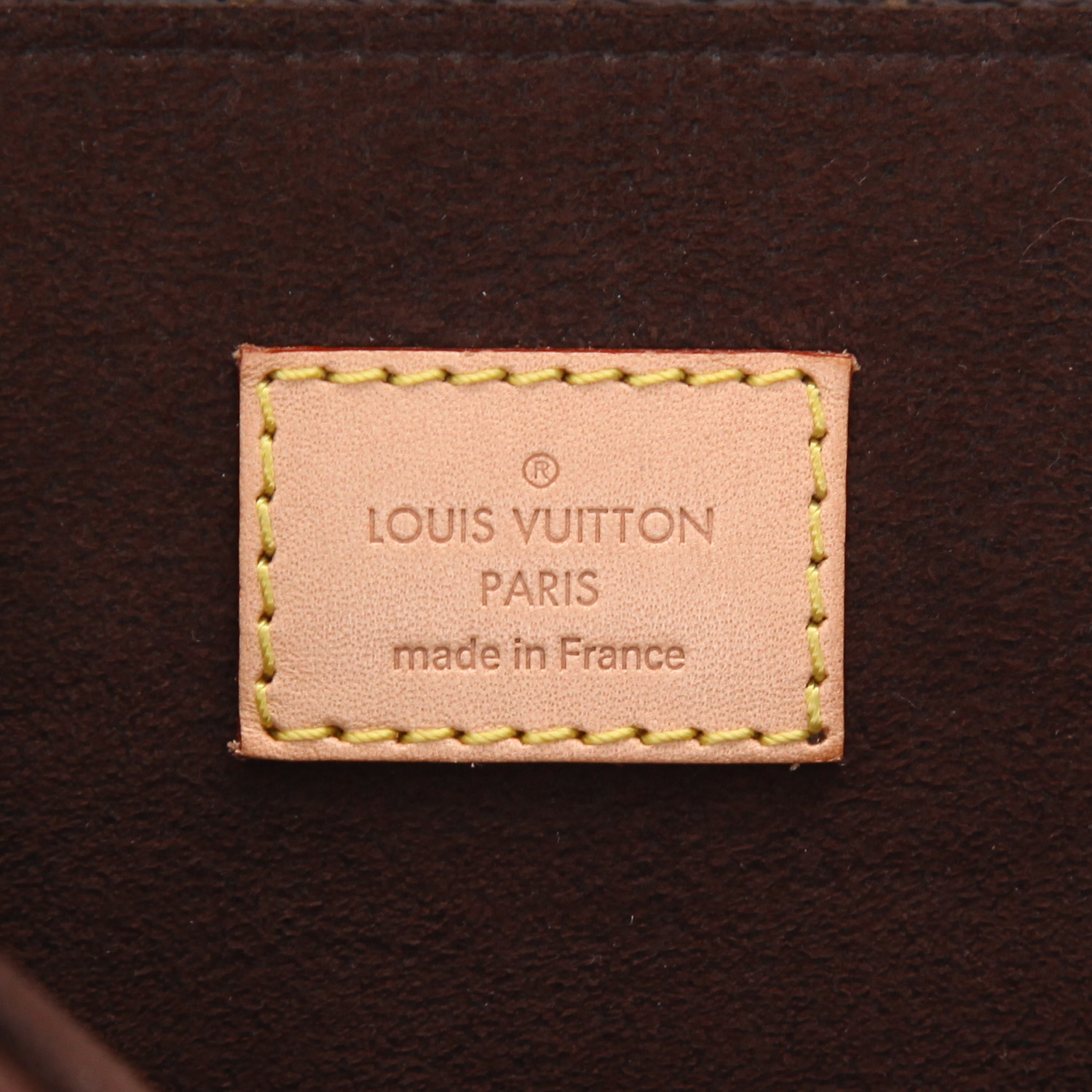 Louis Vuitton  Metis shoulder bag  in brown monogram canvas  and natural leather - Detail D2