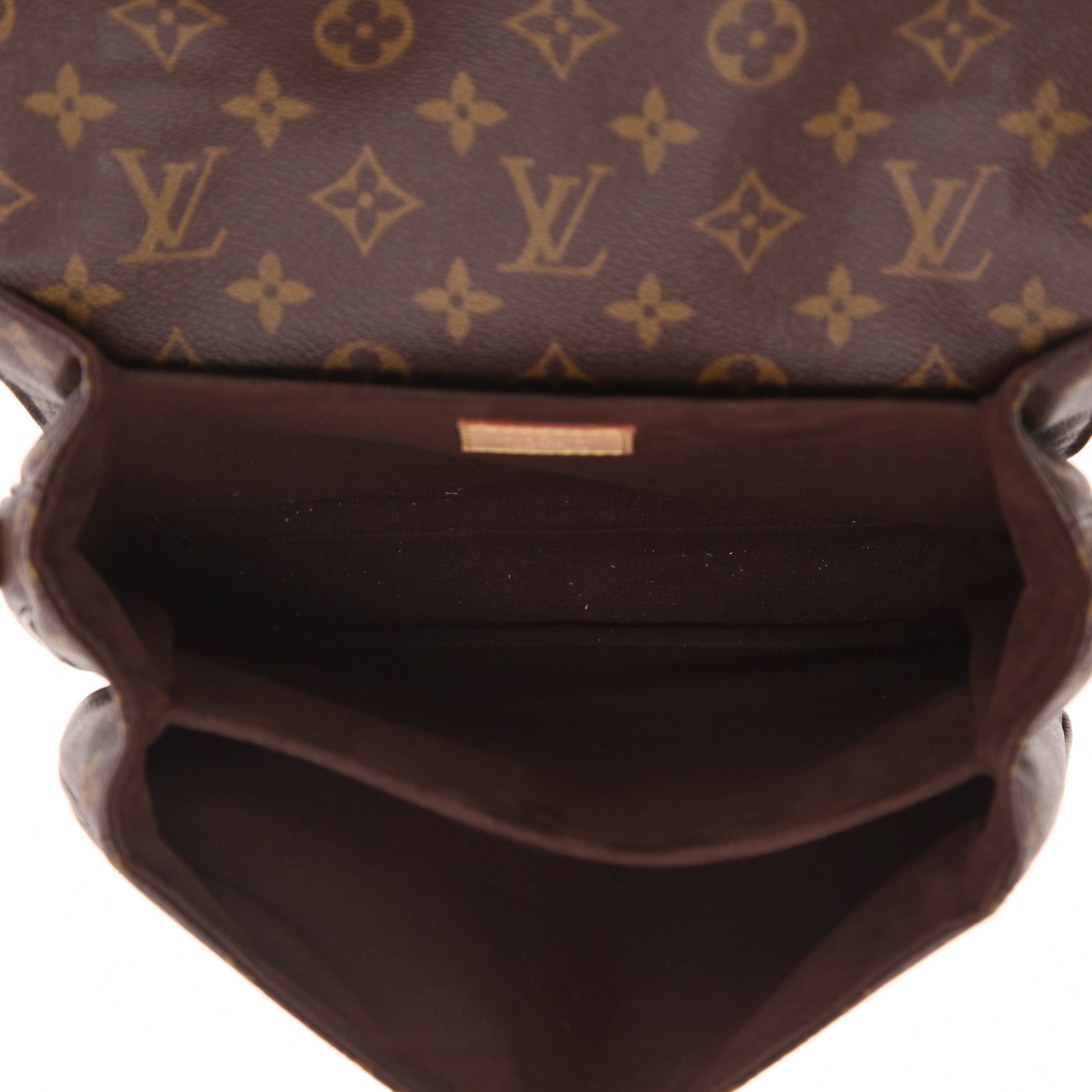 Louis Vuitton  Metis shoulder bag  in brown monogram canvas  and natural leather - Detail D3
