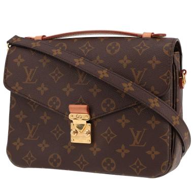 Bolso bandolera Louis Vuitton  Metis en lona Monogram marrón y cuero natural