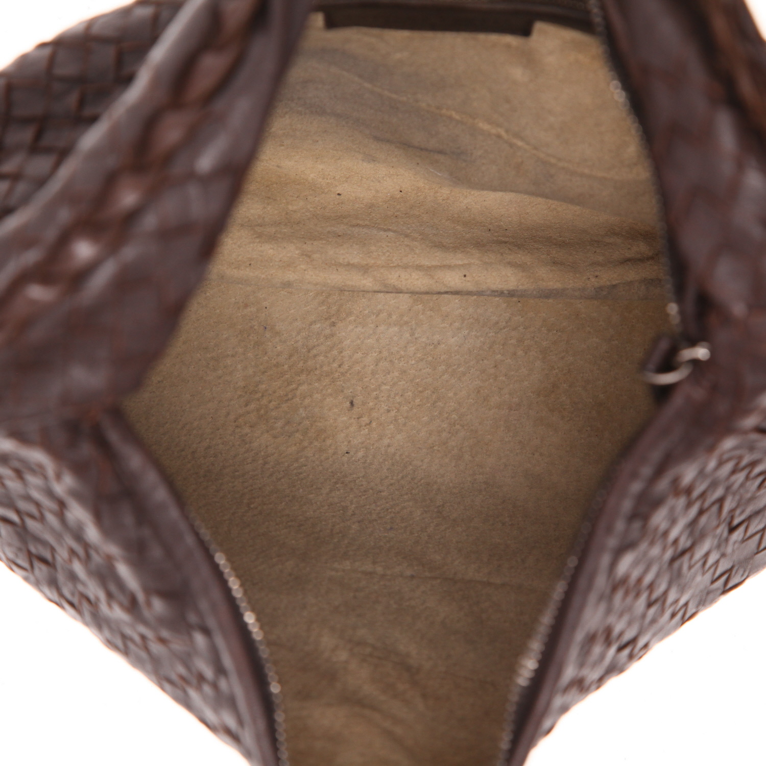 Borsa Bottega Veneta  Veneta in pelle intrecciata marrone - Detail D3