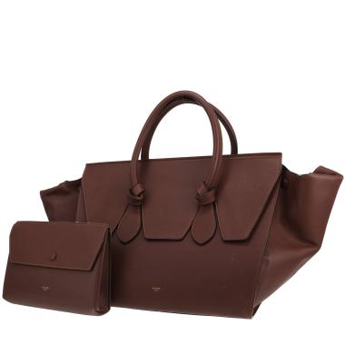 Celine  Tie Bag handbag  in brown leather