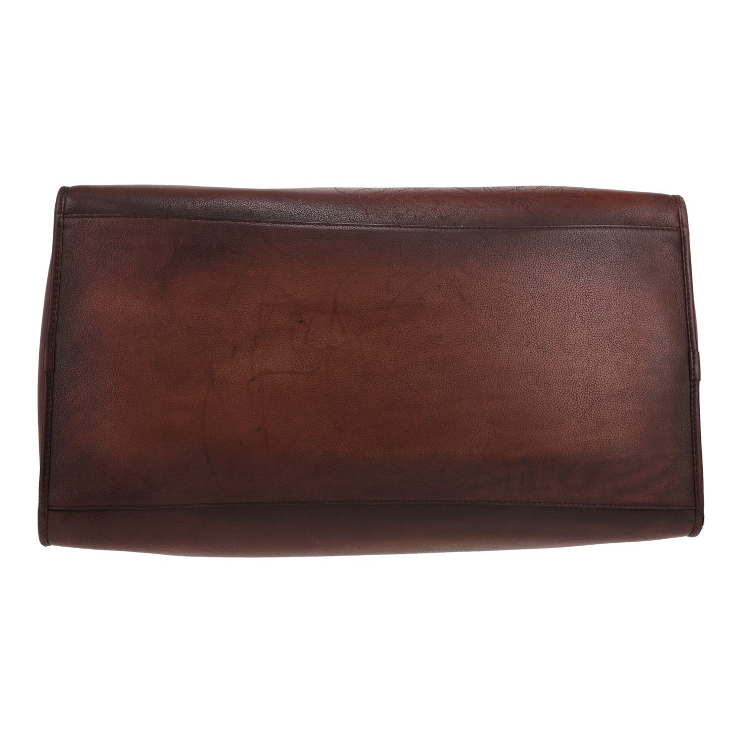 Bolsa de viaje Berluti   en cuero marrón - Detail D1