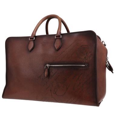 Berluti   travel bag  in brown leather