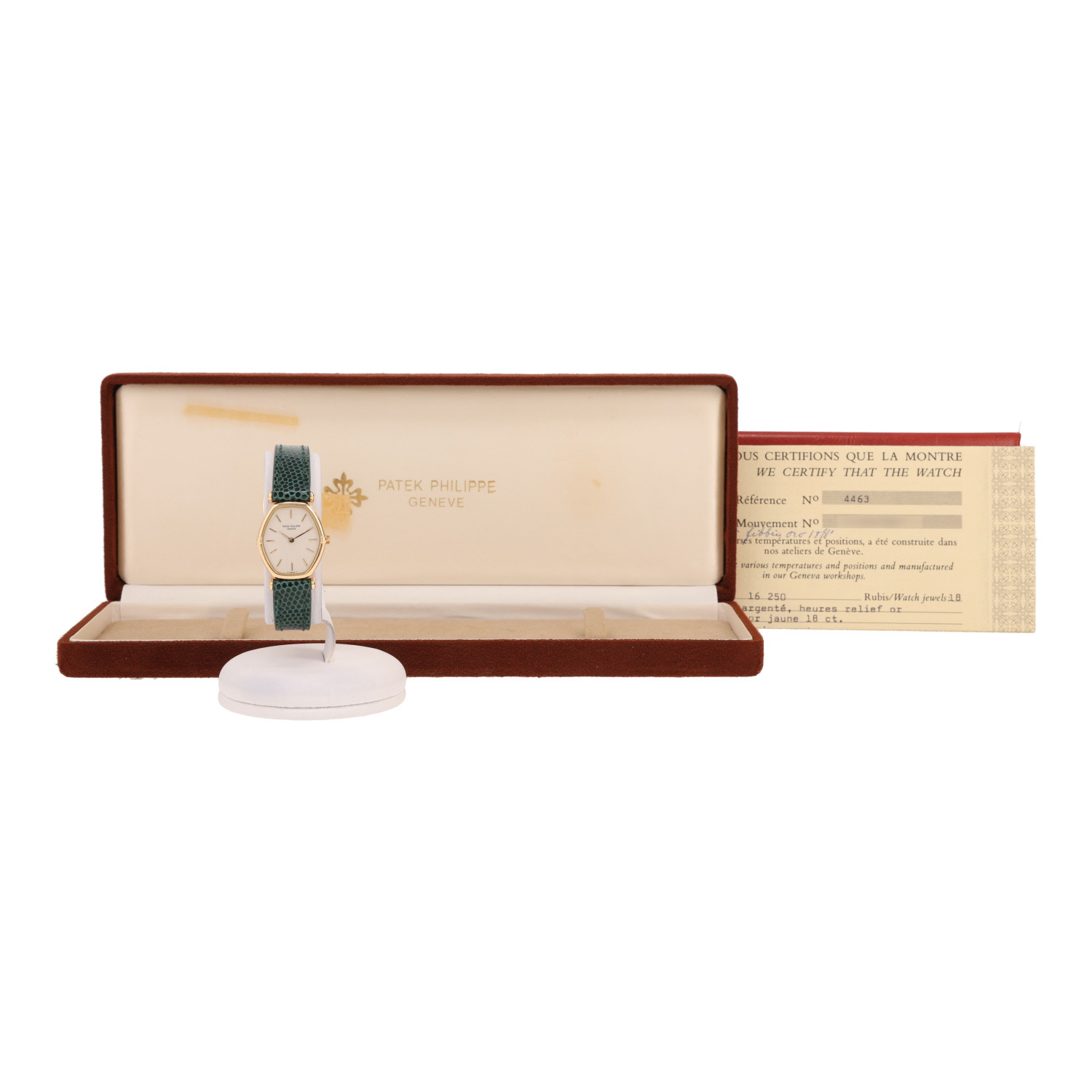 Montre Patek Philippe Ellipse en or jaune Vers 1981