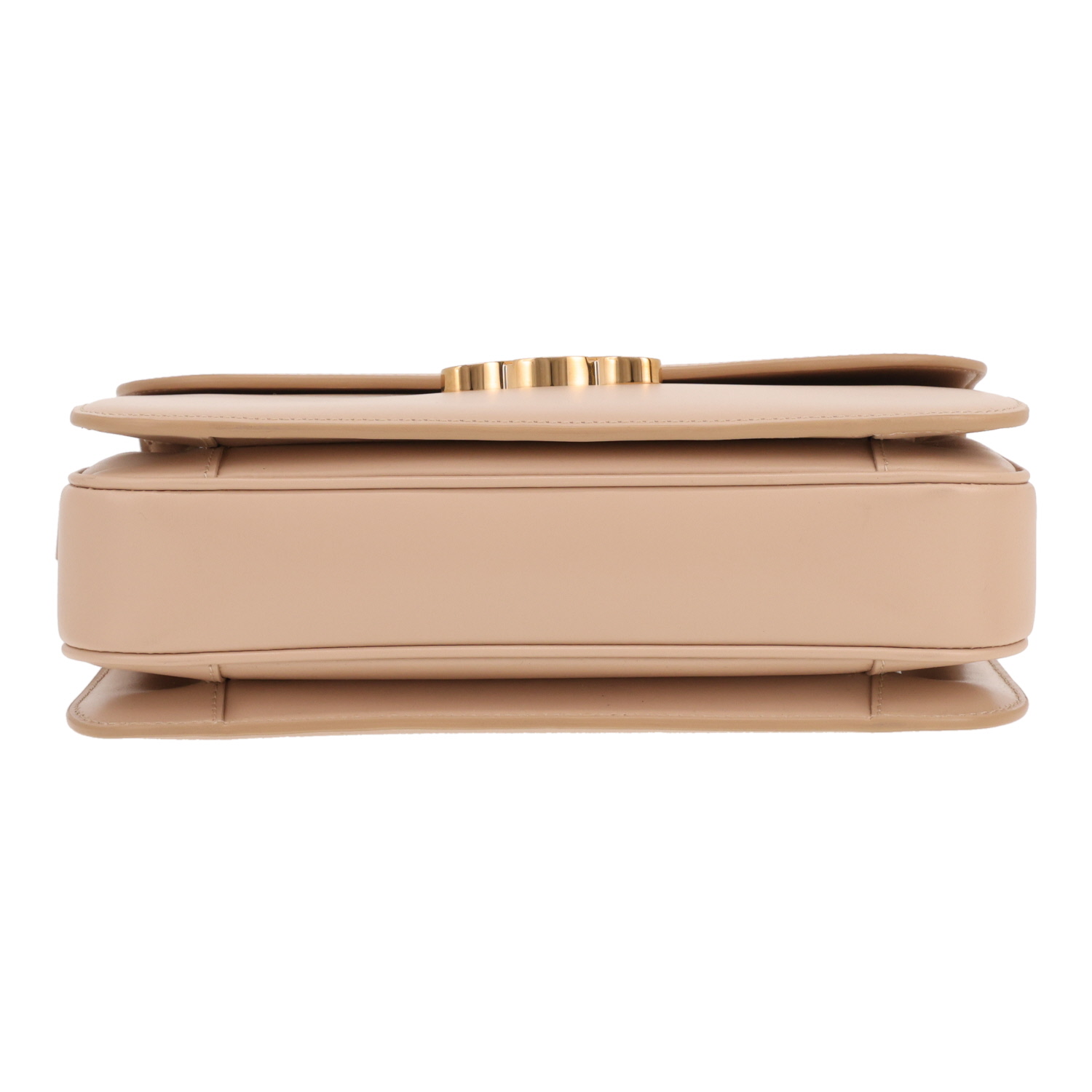 Sac bandoulière Celine  Triomphe en cuir beige - Detail D1