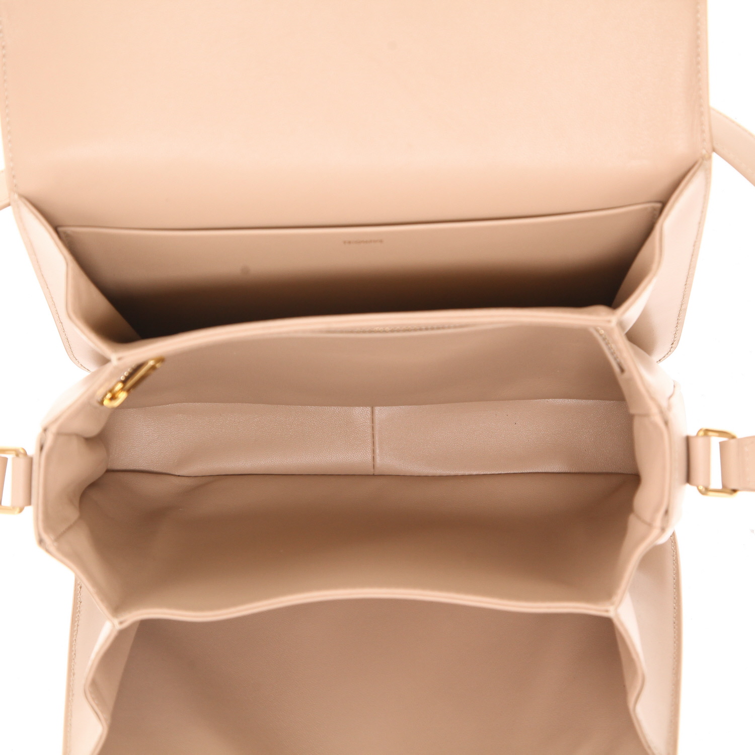 Borsa a tracolla Celine  Triomphe in pelle beige - Detail D3