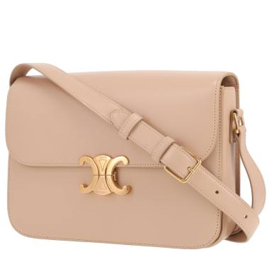 Borsa a tracolla Celine  Triomphe in pelle beige
