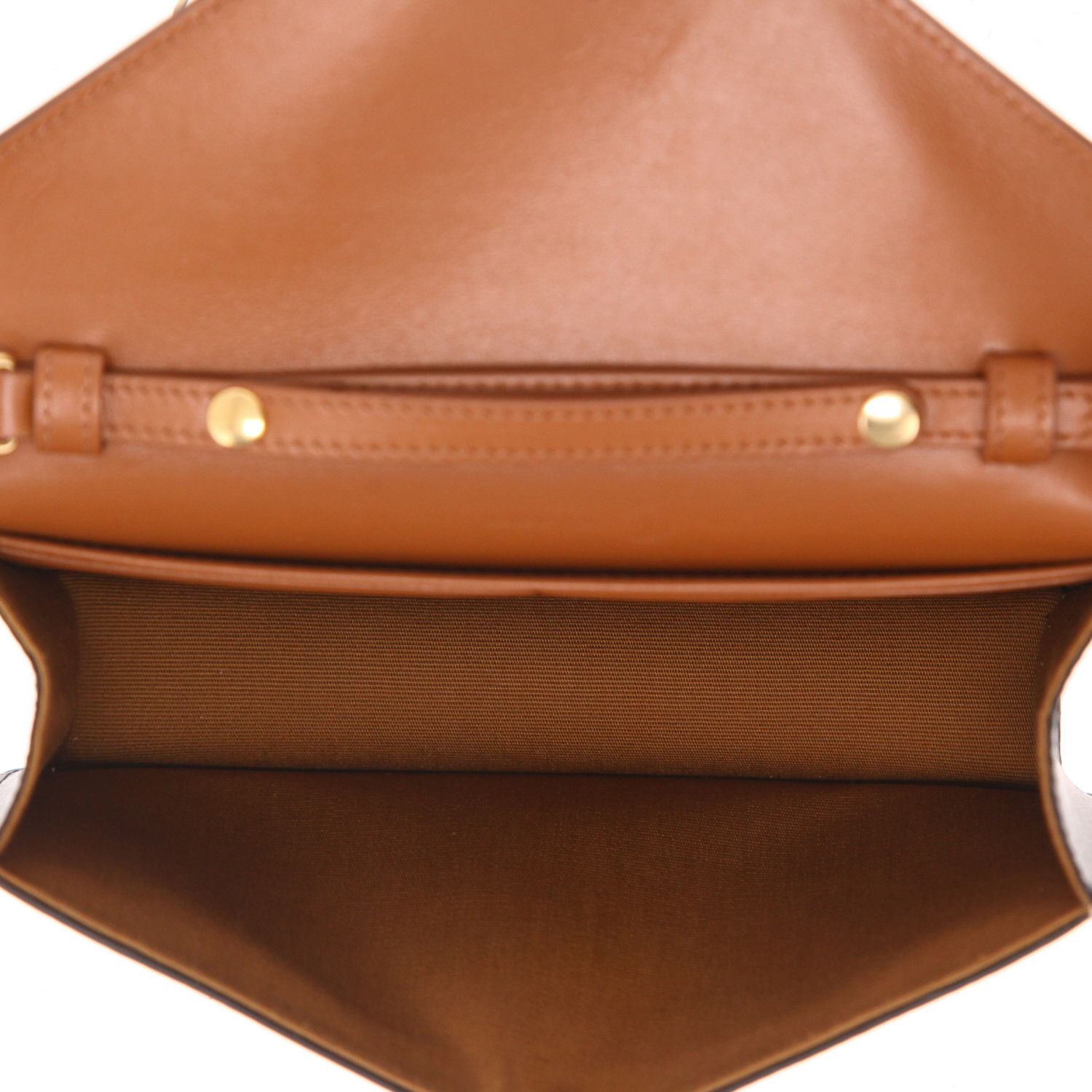 Celine  Margo shoulder bag  logo canvas  and brown leather - Detail D3