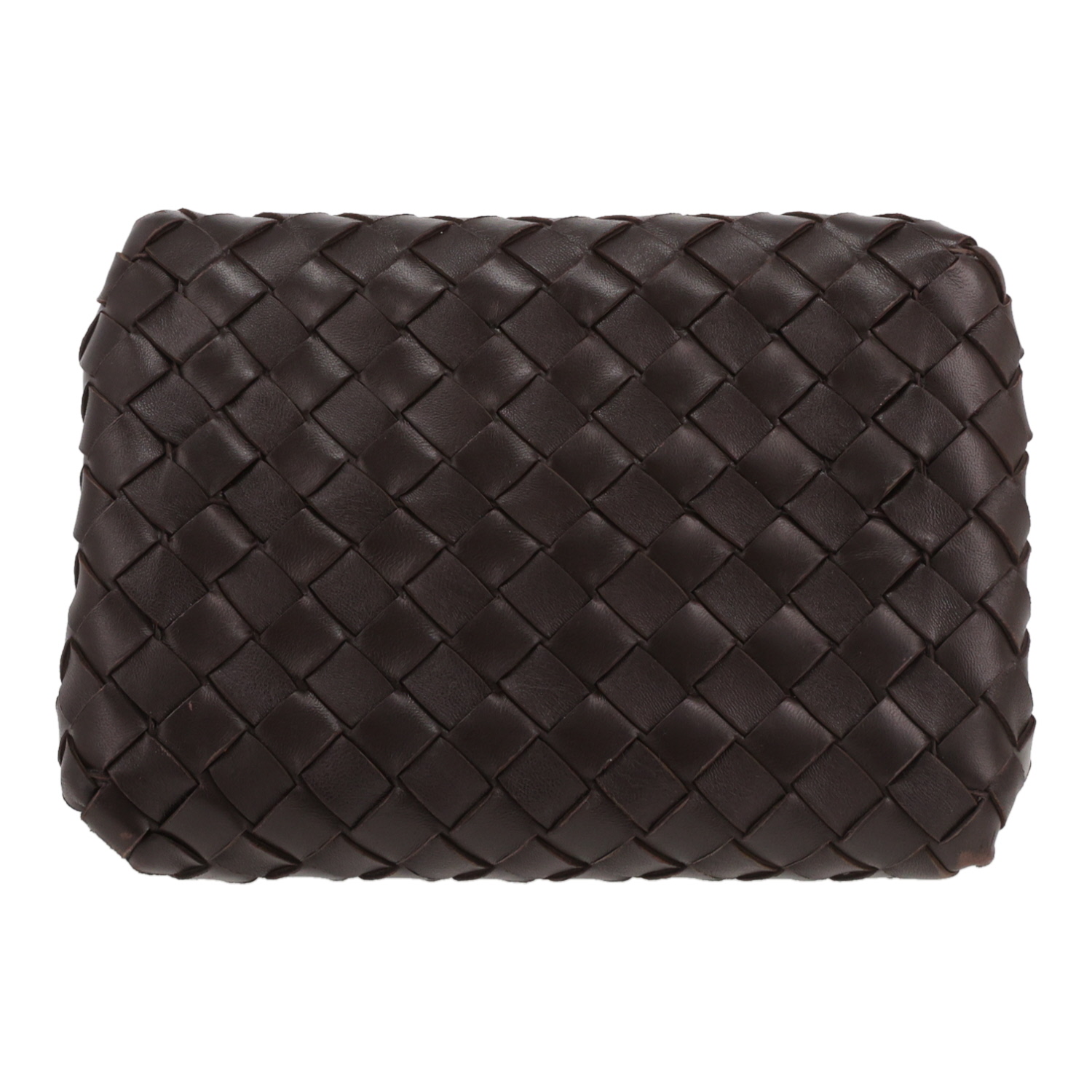 Bolso de mano Bottega Veneta  Parachute  en cuero intrecciato marrón - Detail D1