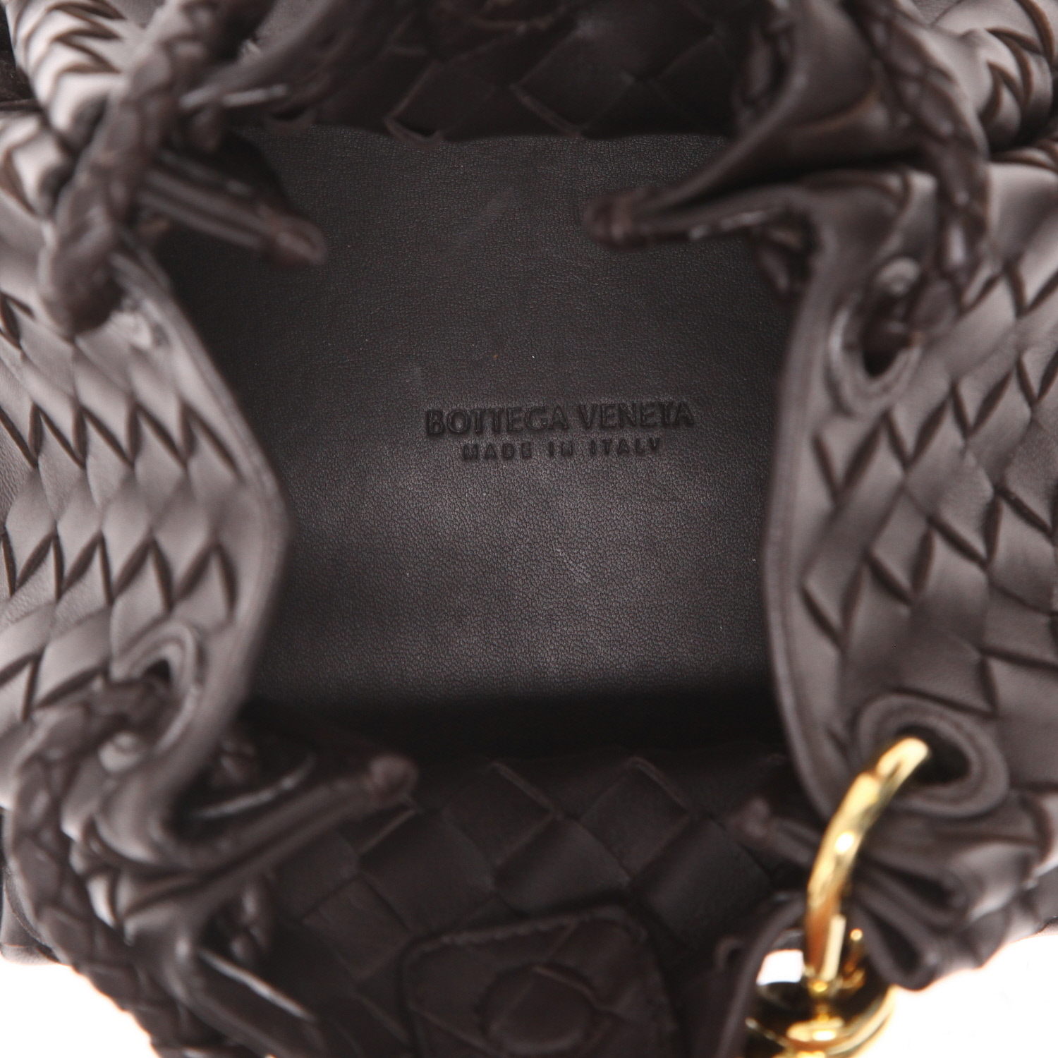 Borsa Bottega Veneta  Parachute  in pelle intrecciata marrone - Detail D3