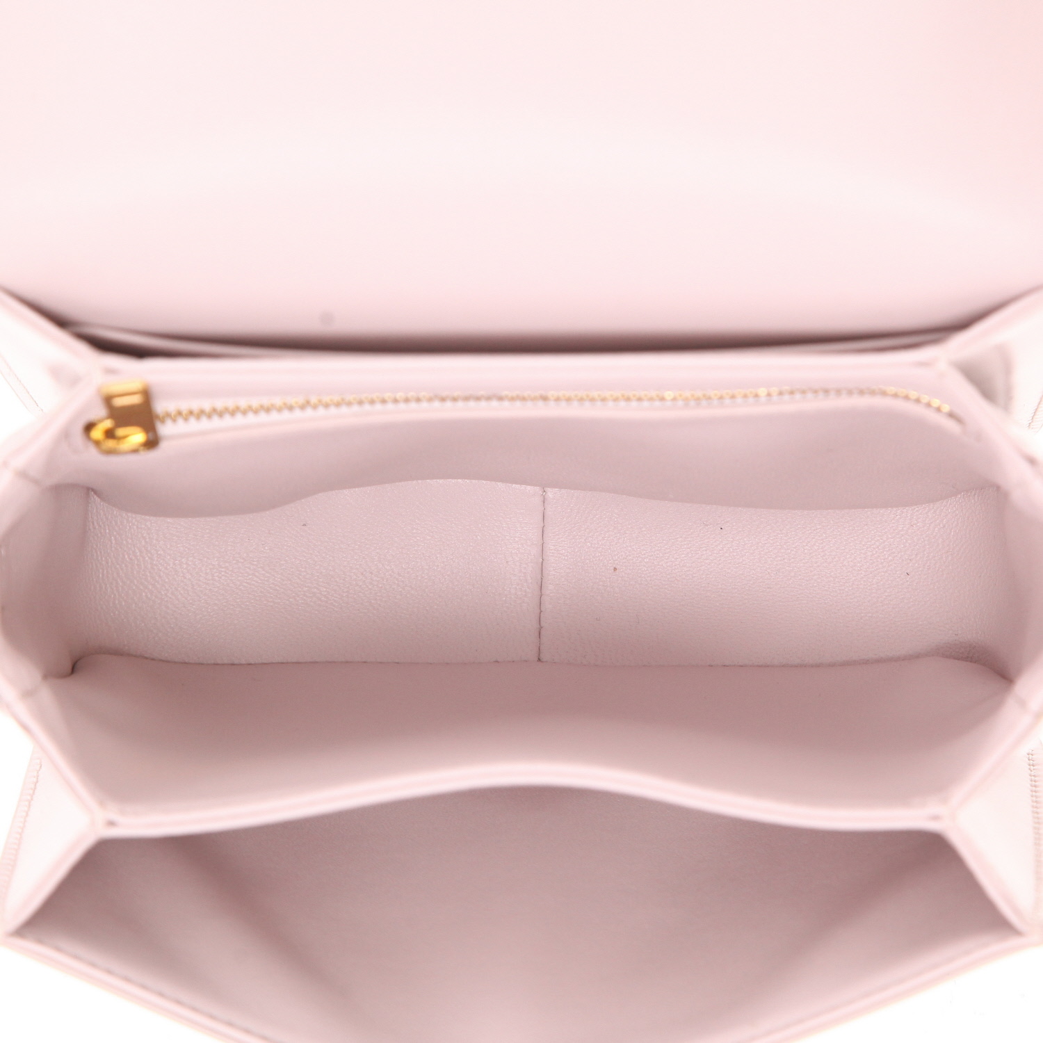 Celine  Triomphe Teen shoulder bag  in purple leather - Detail D3