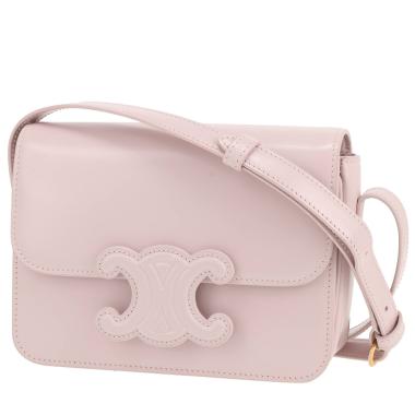 Bolso bandolera Celine  Triomphe Teen en cuero color lila
