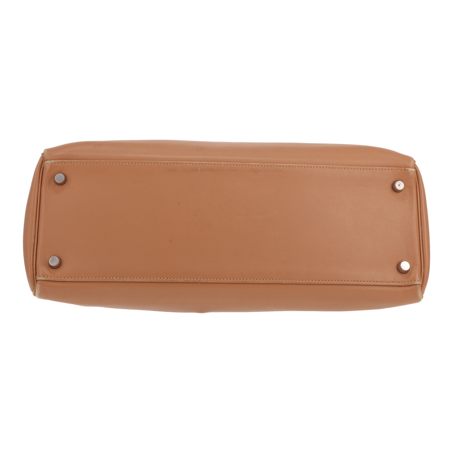 Hermès  Kelly 35 cm handbag  in beige Swift leather - Detail D1