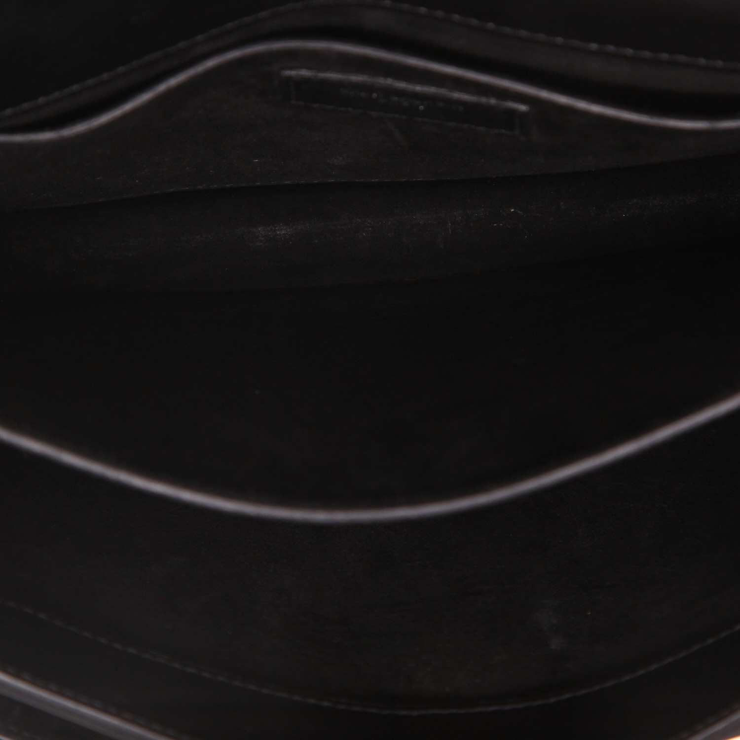 Bolso bandolera Saint Laurent  Sunset modelo mediano  en cuero negro - Detail D3
