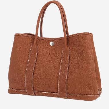 Sac cabas Hermès  Garden Party 30 cm en cuir togo gold