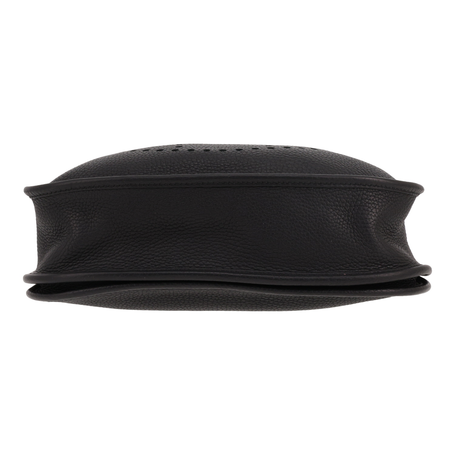 Bolso bandolera Hermès  Evelyne III en cuero togo negro - Detail D1