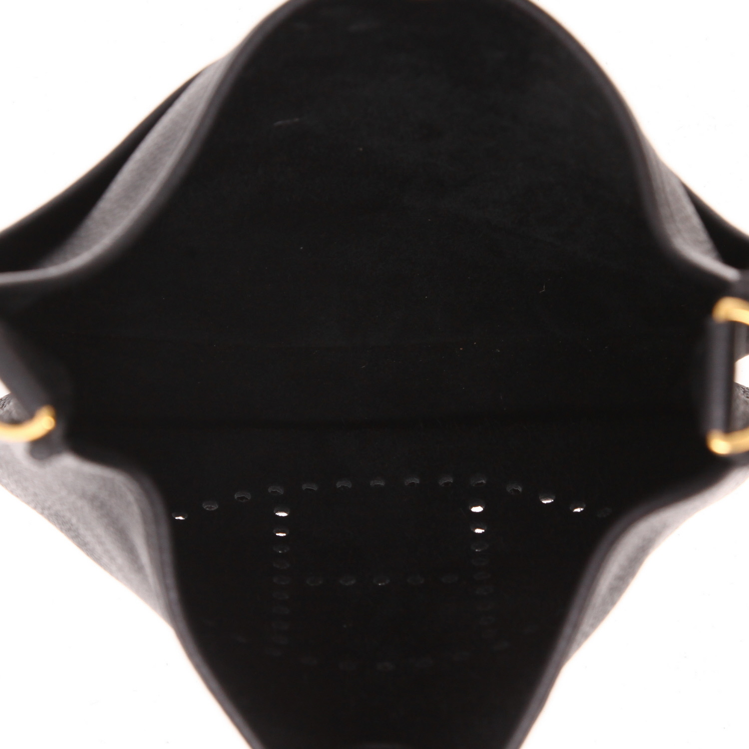 Hermès  Evelyne 29 cm shoulder bag  in black togo leather - Detail D3
