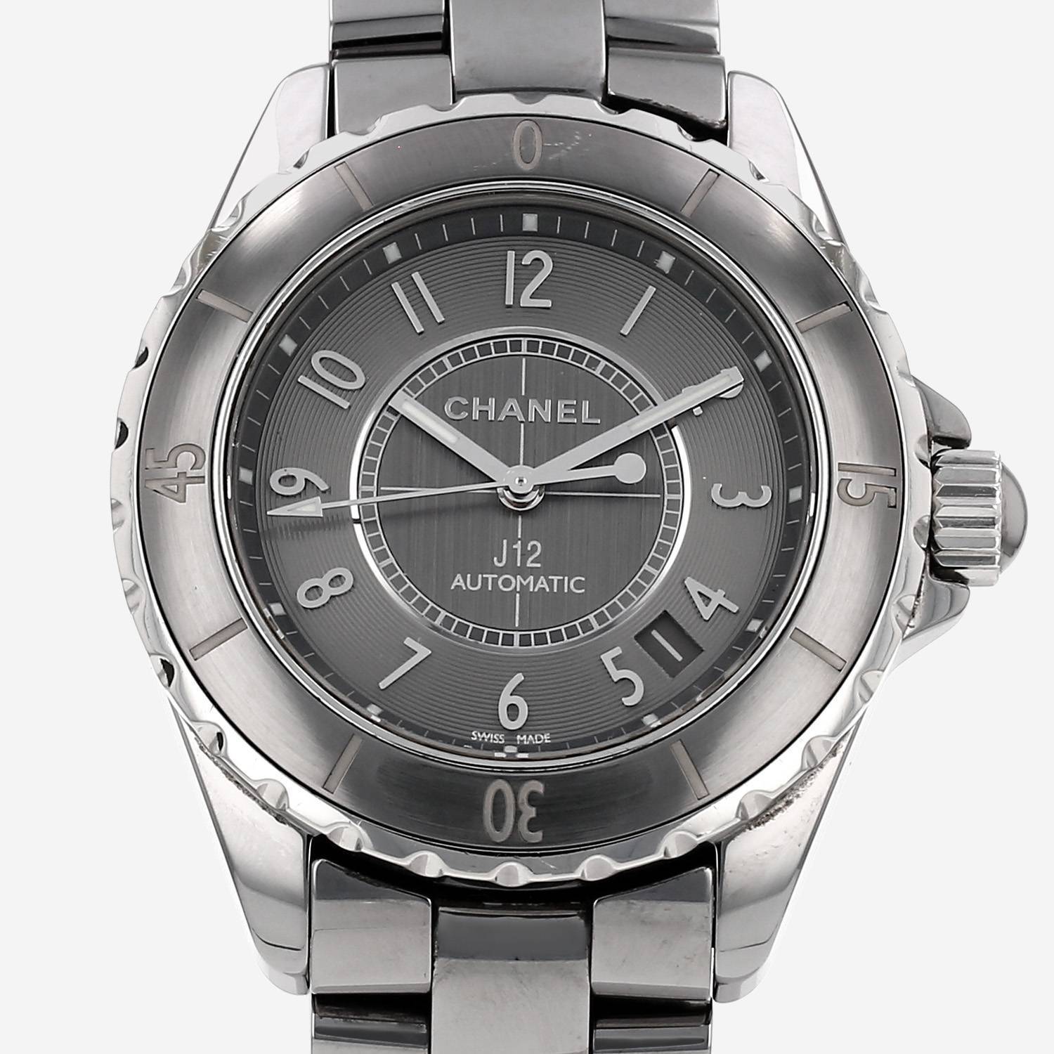 Chanel J12 watch in grey ceramic, Ref: Chanel - H2934, circa 2010