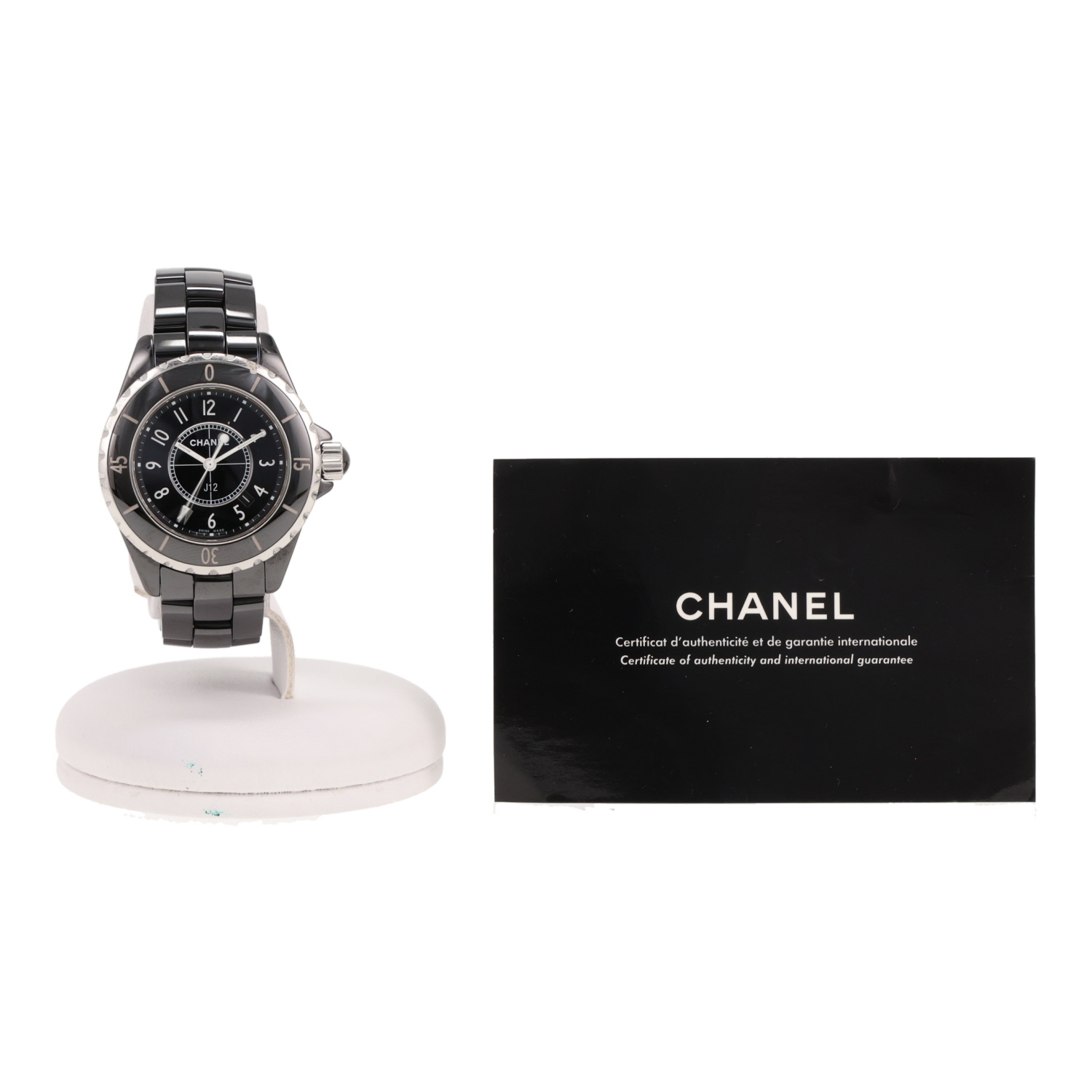 Montre Chanel J12 en céramique et acier Ref: Chanel - H0682  Vers 2002