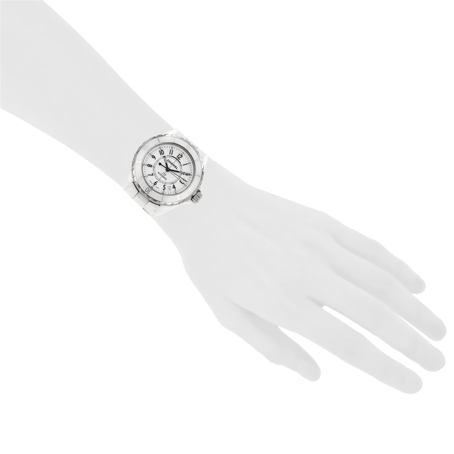 Chanel J12  in ceramic and stainless steel Ref: Chanel - H0970  Circa 2010 - Detail D1