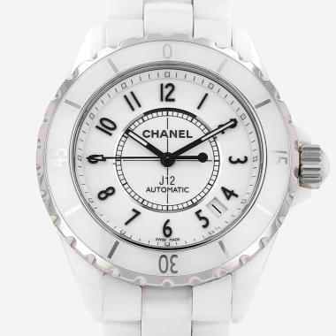 Montre Chanel J12 en céramique et acier Ref: Chanel - H0970  Vers 2015