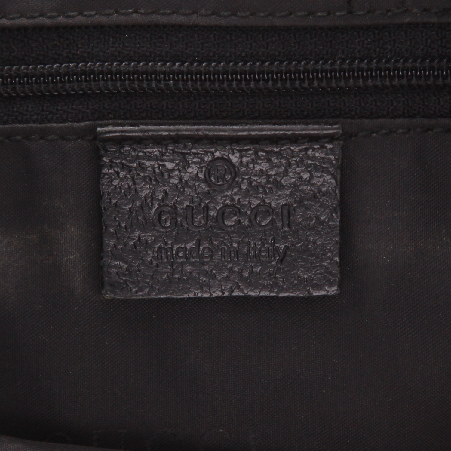 Bolso de mano Gucci  Jackie en cuero negro y lona negra - Detail D2