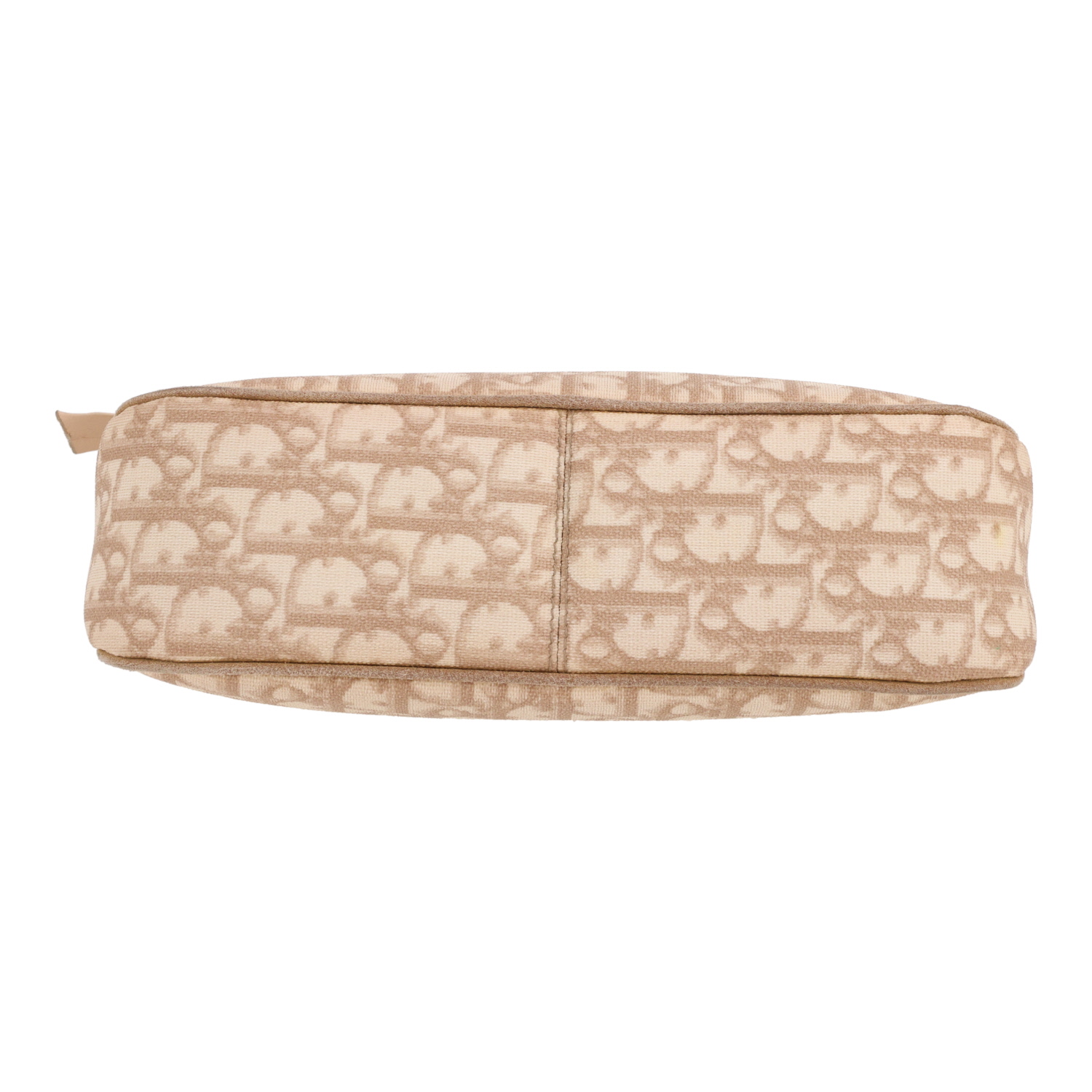 Bolso de mano Dior  Vintage en lona Monogram Oblique beige y cuero beige - Detail D1