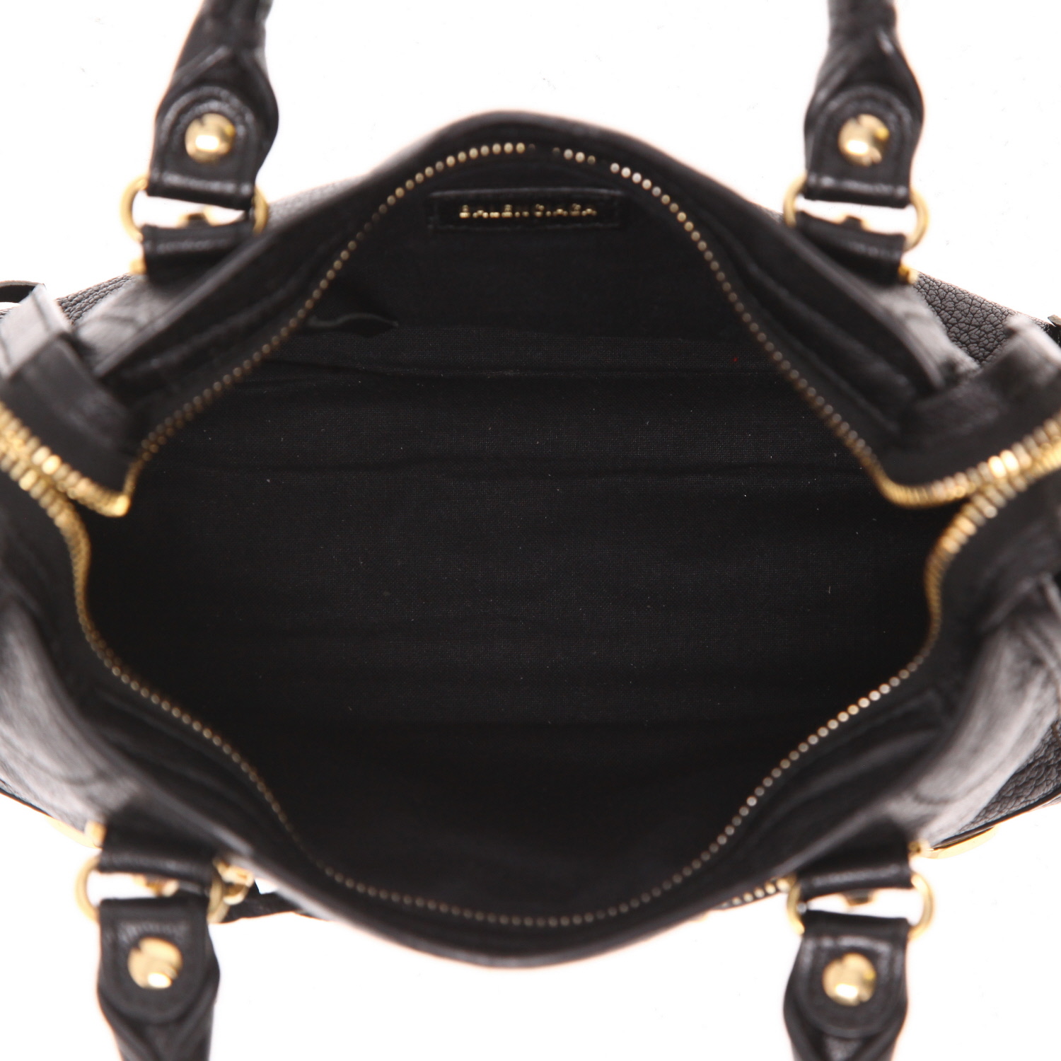 Bolso bandolera Balenciaga  City mini  en cuero negro - Detail D3
