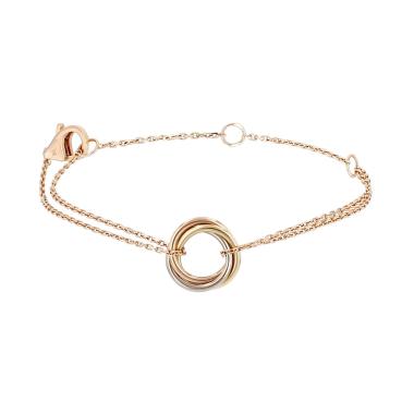 Brazalete Cartier Sweet Trinity de 3 oros