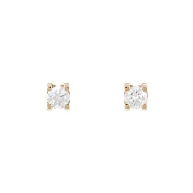 Cartier C de Cartier earrings in yellow gold and diamonds