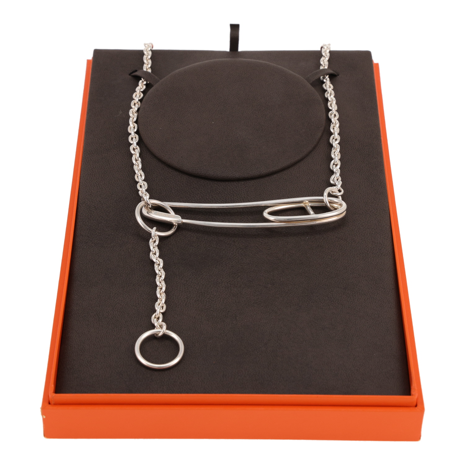 Sautoir Hermès Chaîne d'Ancre Punk en argent - Detail D2