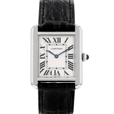 Cartier Tank Solo  medium model  in stainless steel Ref: Cartier - 3170  Circa 2010