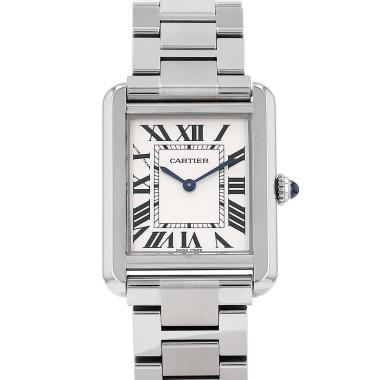 Montre Cartier Tank Solo en acier Ref: Cartier - 3170  Vers 2010