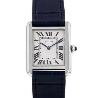 Montre Cartier Tank Solo petit modèle  en acier Ref: Cartier - 3170  Vers 2010