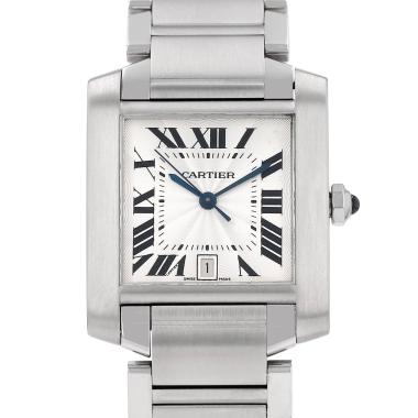 Cartier Tank Française  medium model  in stainless steel Ref: Cartier - 2302  Circa 2010