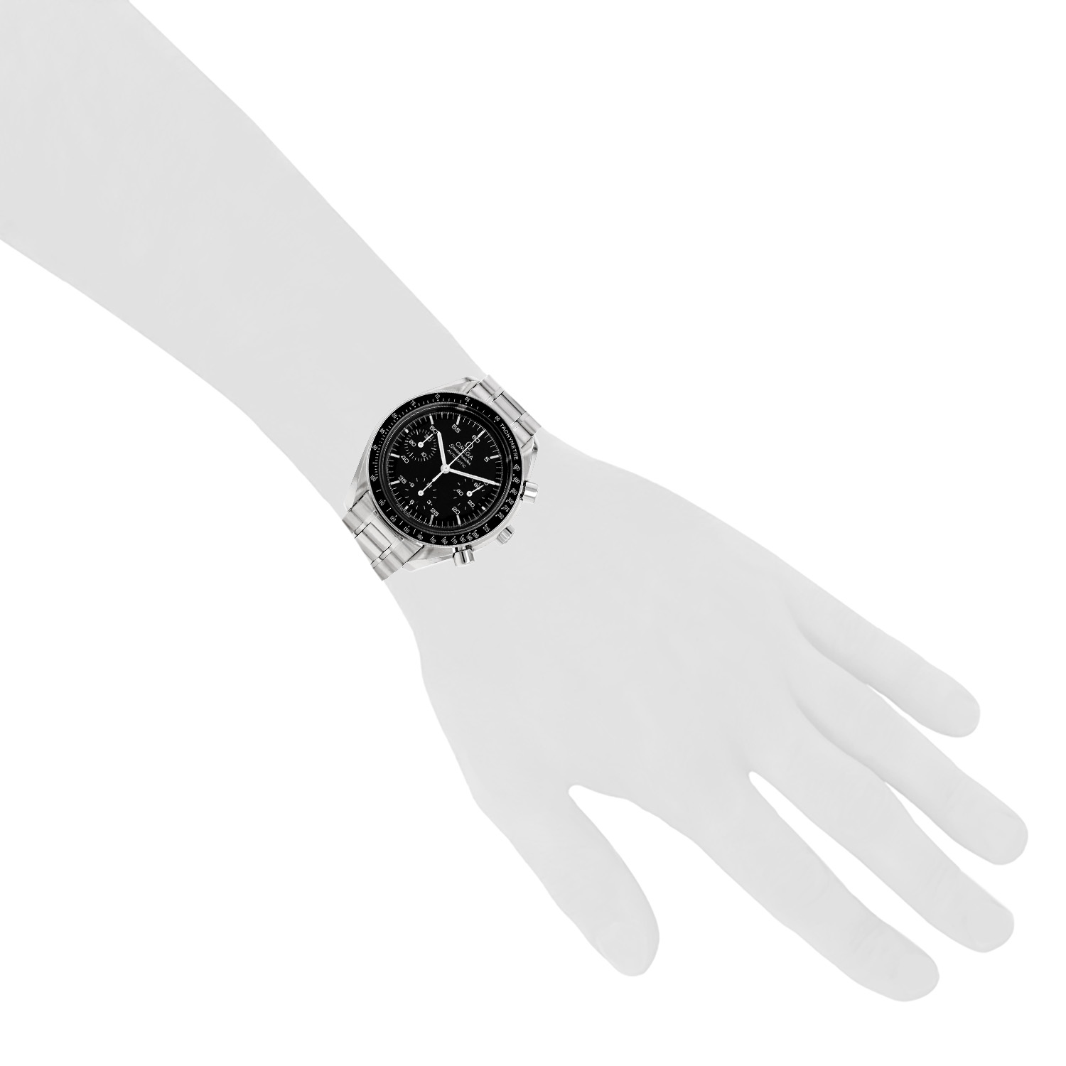 Omega Speedmaster steel watch, circa 2000 - Detail D1