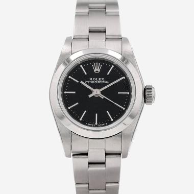 Montre Rolex Lady Oyster Perpetual en acier Ref: Rolex - 76080  Vers 1998