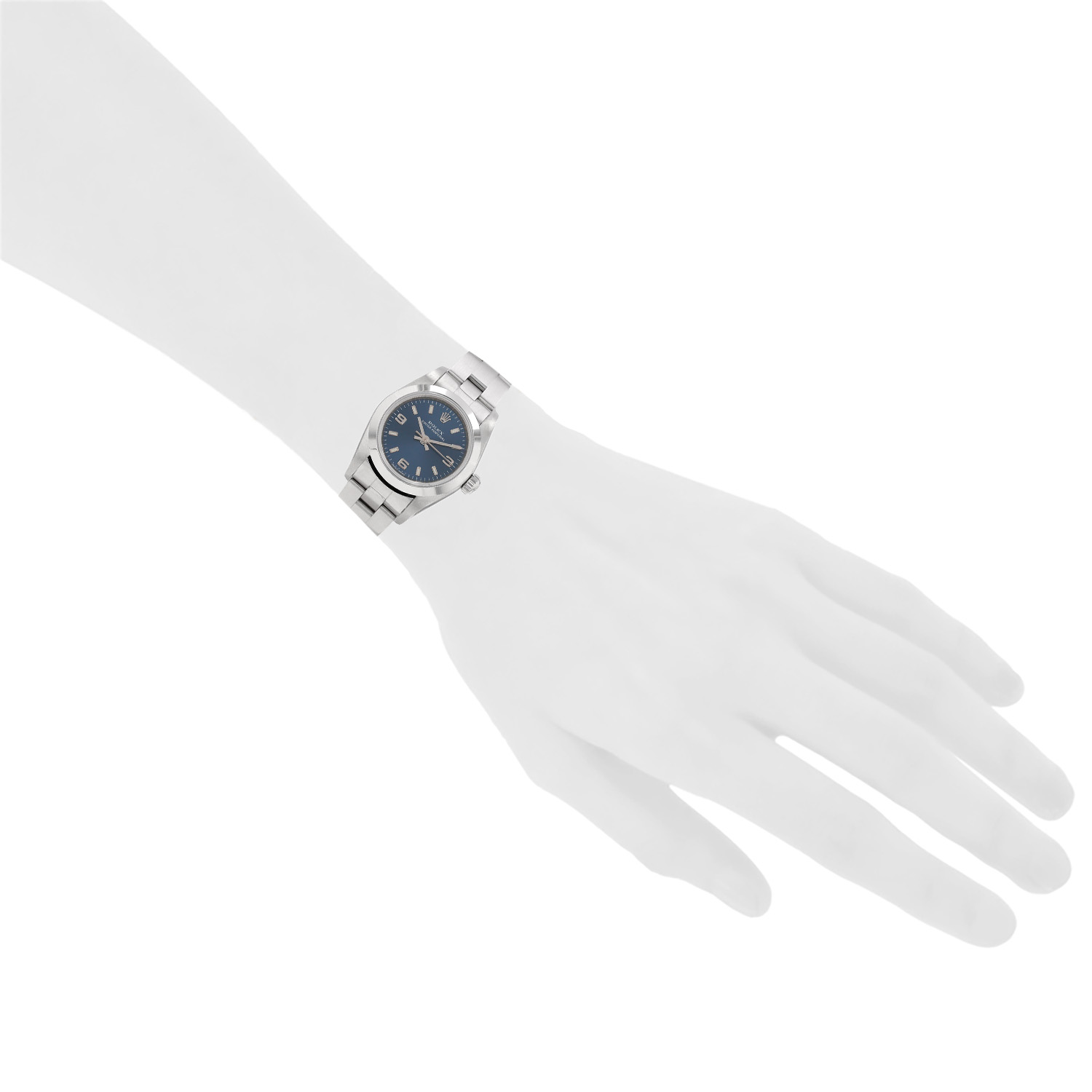 Reloj Rolex Lady Oyster Perpetual de acero Ref: Rolex - 76080  Circa 2005 - Detail D1