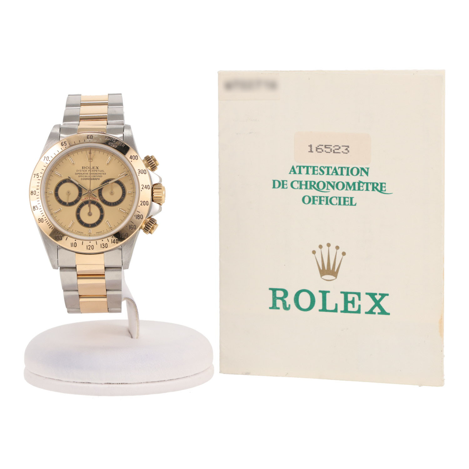 Montre Rolex Daytona Automatique en or et acier Ref: Rolex - 16523  Vers 1995