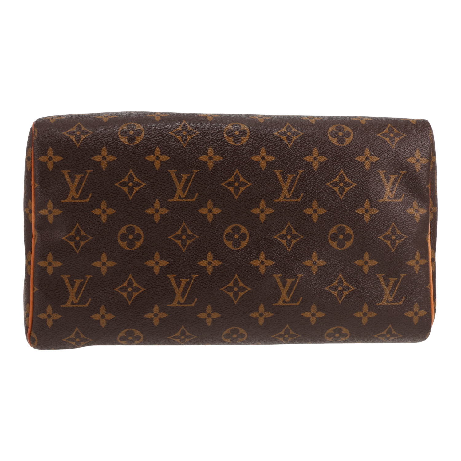 Sac à main Louis Vuitton  Speedy 30 en toile monogram marron et cuir naturel - Detail D1
