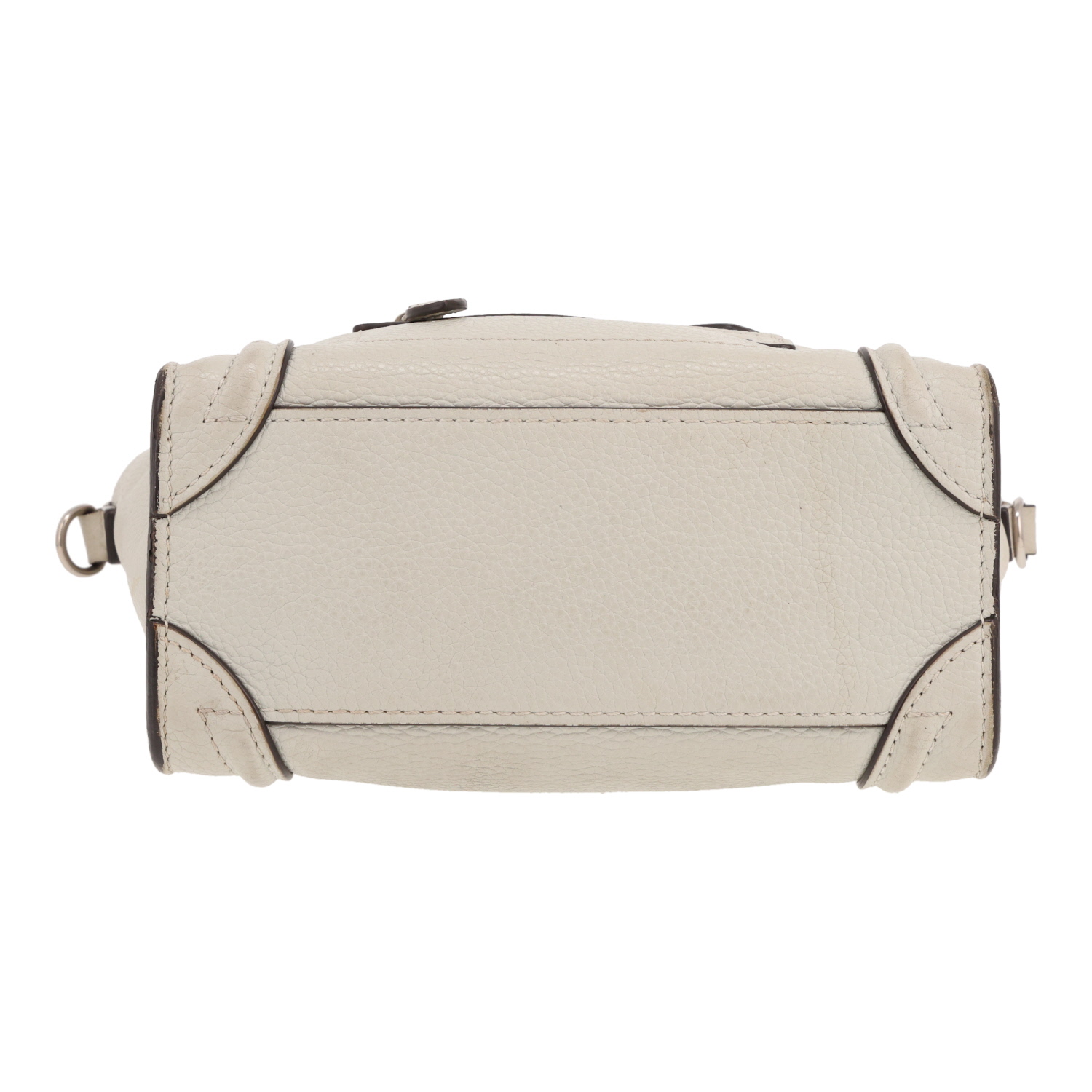 Celine  Luggage handbag  in green grained leather - Detail D1