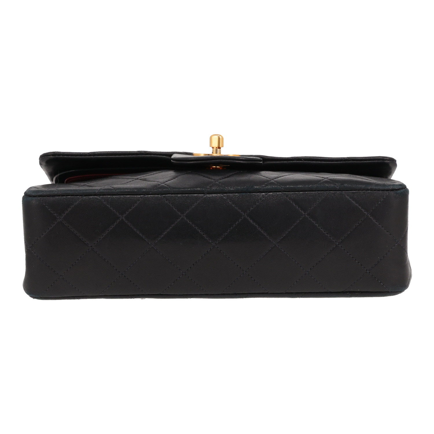 Chanel  Timeless Petit handbag  in black quilted leather - Detail D1
